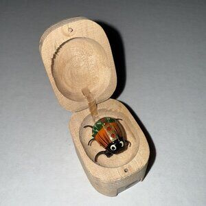 Novelty Bug In A Nut Moving Legs Orange Green Beetle With Pencil Sharpener
